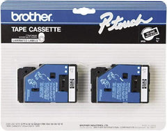 Brother - 3/8" Wide x 300" Long, Black Tape Cassette - For Label Maker - A1 Tooling