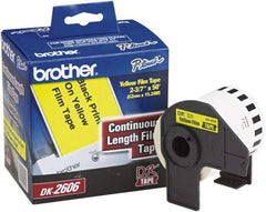 Brother - 2.4286" Wide x 600" Long, Yellow Film Label Tape - For PC Label Printers - A1 Tooling