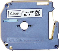 Brother - 1/2" Wide, Clear Label Tape - For Label Maker - A1 Tooling