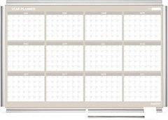 MasterVision - 36" High x 36" Wide Magnetic Dry Erase Calendar - Steel - A1 Tooling