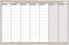 MasterVision - 24" High x 36" Wide Magnetic Dry Erase Calendar - Steel - A1 Tooling