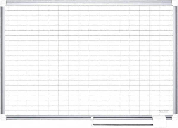 MasterVision - 48" High x 72" Wide Magnetic Dry Erase Calendar - Porcelain/Steel - A1 Tooling