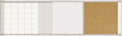 MasterVision - 18" High x 48" Wide Combination, Bulletin/Magnetic Dry Erase - Steel - A1 Tooling