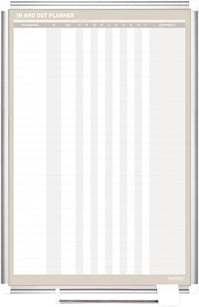 MasterVision - 24" High x 36" Wide Magnetic Dry Erase In/Out - Steel - A1 Tooling