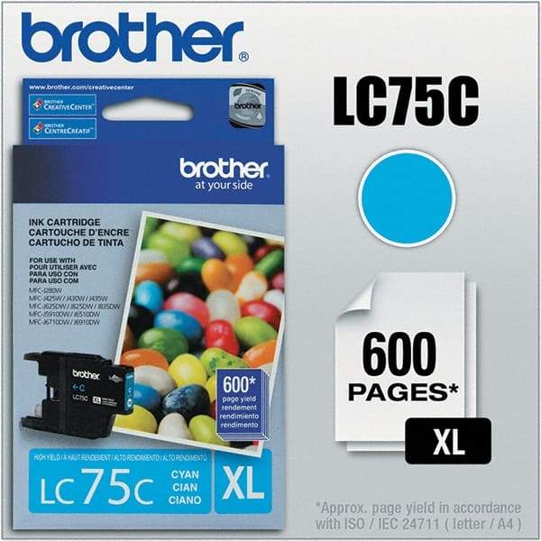 Brother - Cyan Ink Cartridge - Use with Brother MFC-J280W, J425W, J430W, J435W, J5910DW, J625DW, J6510DW, J6710DW, J6910DW, J825DW, J835DW - A1 Tooling