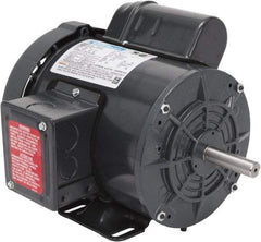 Leeson - 1/2 Max hp, 1,800 Max RPM, Capacitor Start Electric AC DC Motor - 115-208/230 V Input, Single Phase, 56 Frame, Rigid Base Mount, TEFC Enclosure - A1 Tooling