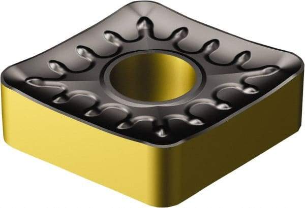 Sandvik Coromant - CNMM432 QR Grade 4335 Carbide Turning Insert - TiCN/AI2O3/TiN Finish, 80° Diamond, 1/2" Inscr Circle, 3/16" Thick, 1/32" Corner Radius - A1 Tooling