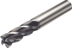 Sandvik Coromant - 25mm, 4 Flute, Solid Carbide, Corner Radius End Mill - 121mm OAL, 42° Helix, Right Hand Flute, 52mm LOC, Right Hand Cut - A1 Tooling