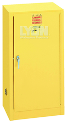 Compact Storage Cabinet - #5474 - 23-1/4 x 18 x 44" - 15 Gallon - w/one shelf, 1-door manual close - Yellow Only - A1 Tooling