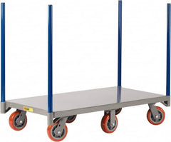 Little Giant - 3,600 Lb Capacity Steel Pipe Stake Truck - Steel Deck, 36" OAW, 72" Platform Length, Polyurethane Casters - A1 Tooling