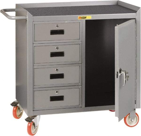 Little Giant - Mobile Service Bench - Steel, Gray, 41-1/2" Long x 26" Deep x 38" High - A1 Tooling