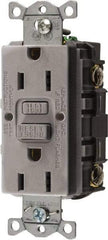 Hubbell Wiring Device-Kellems - 1 Phase, 5-15R NEMA, 125 VAC, 15 Amp, GFCI Receptacle - 2 Pole, Back and Side Wiring, Commercial Grade - A1 Tooling