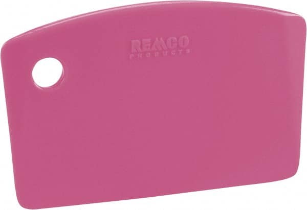 Remco - Stiff Polypropylene Straight Scraper Set - 5-1/4" Blade Width x 7.3" Blade Length, 2-1/2" Long Ergonomic Polypropylene Handle - A1 Tooling