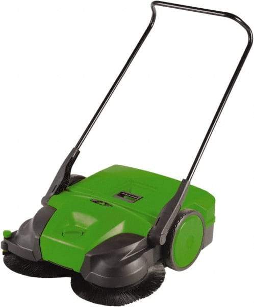 Bissell - 38" Sweeping Width, Triple Brush Sweeper - Self Propelled, Plastic Wheels, Nylon Bristles, 13 Gal Capacity - A1 Tooling