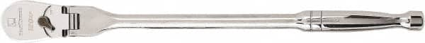 GearWrench - 1/2" Drive Pear Head Ratchet - Full Polish Chrome Finish, 17" OAL, 60 Gear Teeth, Full Polished Handle, Flex Head - A1 Tooling