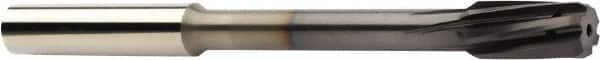 Sandvik Coromant - 8mm Solid Carbide 6 Flute Chucking Reamer - Spiral Flute, 20.8mm Flute Length, 100mm OAL - A1 Tooling