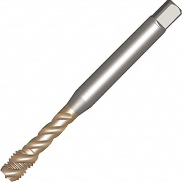 Sandvik Coromant - #10-32 UNF 3 Flute 2B Modified Bottoming Spiral Flute Tap - Powdered Metal, AlCrN Finish, 70mm OAL, Right Hand Flute, Right Hand Thread, Series CoroTap 300 - A1 Tooling