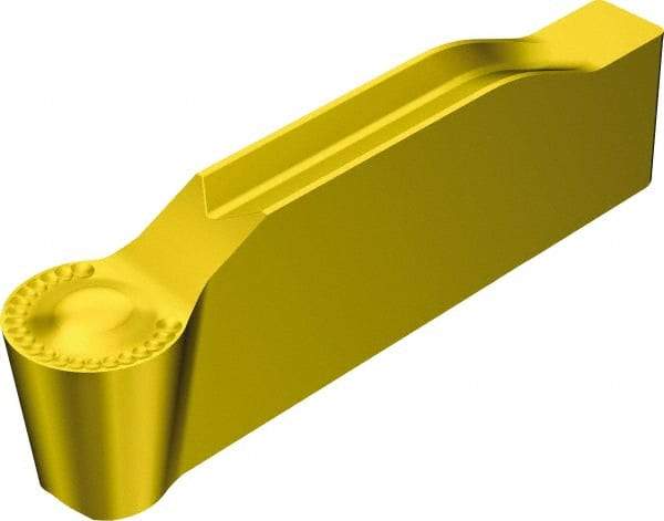 Sandvik Coromant - 0475N123 Grade S05F, 4.75mm Cutting Width Carbide Grooving Insert - 2.2mm Max Depth of Cut, Neutral, 2.38mm Corner Radius, TiCN/Al2O3/TiN Finish - A1 Tooling