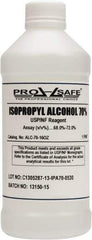 PRO-SAFE - 16 oz Isopropyl Alcohol Liquid - Comes in Bottle, 70% Isopropyl Alcohol - A1 Tooling