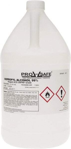 PRO-SAFE - 1 Gallon Isopropyl Alcohol Liquid - Comes in Bottle, 99% Isopropyl Alcohol - A1 Tooling