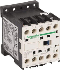 Schneider Electric - 3 Pole, 110 Coil VAC at 50/60 Hz, 6 Amp at 440 VAC, Nonreversible IEC Contactor - BS 5424, CSA, IEC 60947, NF C 63-110, RoHS Compliant, UL Listed, VDE 0660 - A1 Tooling