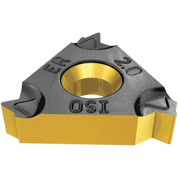 Iscar - 16ERB External Right Hand ISO Laydown Threading Insert - Grade IC908, TiAlN Coated Carbide - A1 Tooling