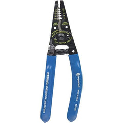 Imperial - 10 AWG to 20 AWG Solid, 22 AWG Stranded Capacity Wire Stripper/Cutter - 7-1/4" OAL, Hardened Steel with Cushion Grip Handle - A1 Tooling