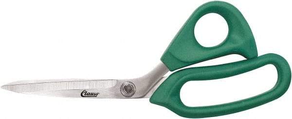 Clauss - 6" LOC, 9" OAL Stainless Steel Bent Shears - Rubber Offset Handle, For Paper, Fabric - A1 Tooling