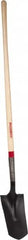 Razor-Back - 12" High x 5-3/4" Wide Tapered Steel Shovel - 48" Long Wood Straight Handle, Rolled - A1 Tooling