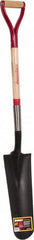 Razor-Back - 16" High x 6" Wide Tapered Steel Spade - 29" Long Wood D-Grip Handle, Front Turned - A1 Tooling