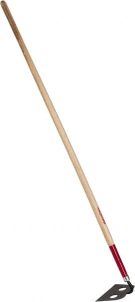 Razor-Back - 6" High x 9" Wide Square Steel Hoe - 66" Long Wood Straight Handle - A1 Tooling