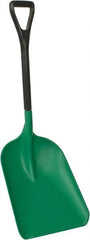 Remco - 14" High x 10-1/2" Wide Square Plastic Scoop - 38-1/2" Long Plastic D-Grip Handle - A1 Tooling