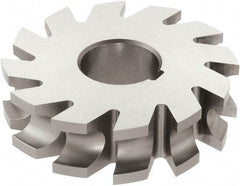 Keo - 1/16" Radius, 1/8" Circle Diam, 2-1/4" Cutter Diam, 1/4" Cutting Width, Arbor Connection, Concave Radius Cutter - High Speed Steel, TiN Finish, Form Relieved, 16 Teeth - A1 Tooling