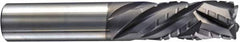 Niagara Cutter - 1/4" Cutting Diam x 3/4" Length of Cut, 5 Flute, Compression Spiral Router Bit - Diamond Coated, Right Hand Cut, Solid Carbide, 2-1/2" OAL x 1/4" Shank Diam, Chipbreaker, 30° Helix Angle - A1 Tooling