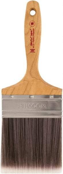 Wooster Brush - 4" Synthetic Wall Brush - 3-15/16" Bristle Length, Maple Handle - A1 Tooling