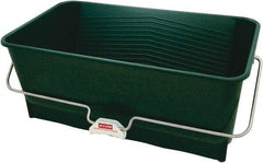 Wooster Brush - 5 Gal, 10" High, Polypropylene Rectangular Green Single Pail - Handle Included, 14" Top Length x 24" Top Width - A1 Tooling