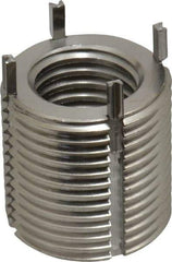 Recoil - 3/4-10 Internal, 1-1/8 - 12 External, 1-1/8" Insert Length, Heavy Duty Keylocking Thread Inserts - Stainless Steel, Passivated Finish, Grade 303 - Exact Industrial Supply