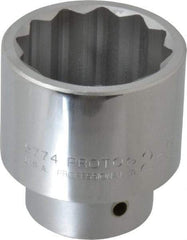 Proto - 2-5/16", 1" Drive, Standard Hand Socket - 12 Points, 3-17/64" OAL, Alloy Steel, Satin Finish - A1 Tooling