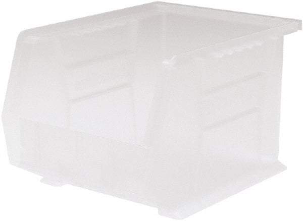 Akro-Mils - 50 Lb. Load Capacity, 10-3/4" Deep, Clear Polymer Hopper Stacking Bin - 7" High x 8-1/4" Wide x 10-3/4" Long - A1 Tooling