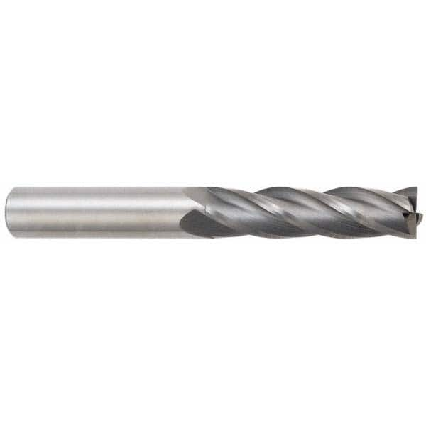 OSG - 7/16", 5/8" LOC, 7/16" Shank Diam, 2-1/2" OAL, 4 Flute, Solid Carbide Square End Mill - A1 Tooling