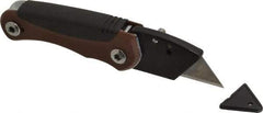 Paramount - Fixed Folding Utility Knife - 2-3/8" Blade, Molded Rubberized Handle, 1 Blade Included - A1 Tooling