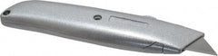 Paramount - Retractable Utility Knife - 2-3/8" Blade, Zinc Handle, 2 Blades Included - A1 Tooling