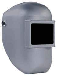 North - 5-1/4" Window Width x 4" Window Height, 10 Shade Fixed Front Welding Helmet - Gray Plastic - A1 Tooling