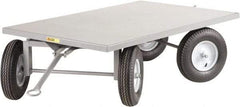 Little Giant - 2,000 Lb Capacity Steel Tracking Trailer - Steel Deck, 36" OAW, Mold On Rubber Casters - A1 Tooling