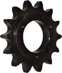 U.S. Tsubaki - 19 Teeth, 1/2" Chain Pitch, Chain Size 40, QD Sprocket - 1-1/4" Bore Diam, 3.3" Outside Diam - A1 Tooling