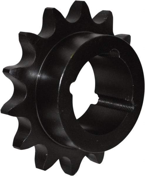 U.S. Tsubaki - 21 Teeth, 3/4" Chain Pitch, Chain Size 60, Taper Lock Sprocket - 2-1/8" Bore Diam, 5.43" Outside Diam - A1 Tooling