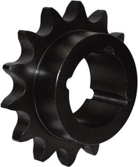 U.S. Tsubaki - 25 Teeth, 3/4" Chain Pitch, Chain Size 60, Taper Lock Sprocket - 2-1/8" Bore Diam, 6.39" Outside Diam - A1 Tooling