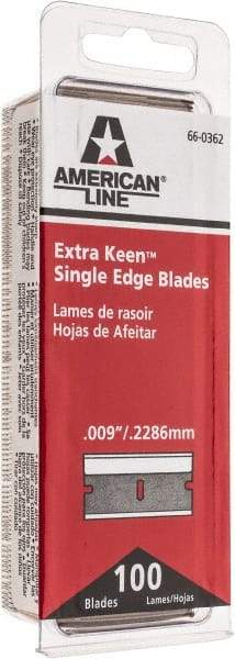 American Line - Knife Blades - .009" EXTRA KEEN 100PK SINGLE EDGE BLADE - A1 Tooling