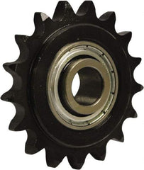 U.S. Tsubaki - 20 Tooth, 2.6" Outside Diam, Carbon Steel, Chain Idler Sprocket - Chain Size 35, 0.638" Bore Diam - A1 Tooling