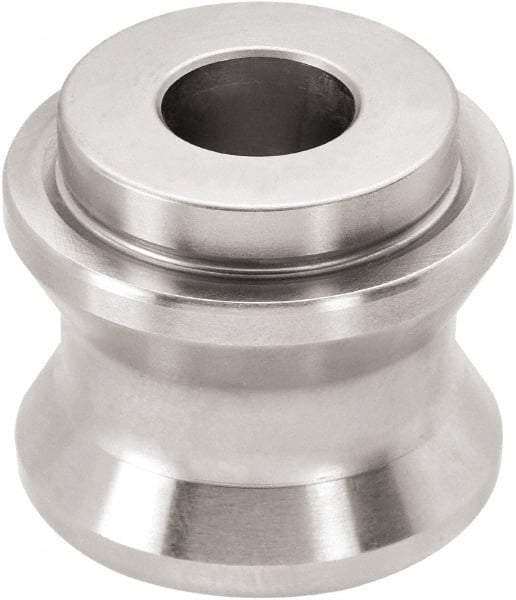 Jergens - M8 Round Head Hardened Steel & Stainless Steel Clamp Cylinder Pressure Point - For ZPS, 1-1/4" High x 1-1/4" Wide - A1 Tooling